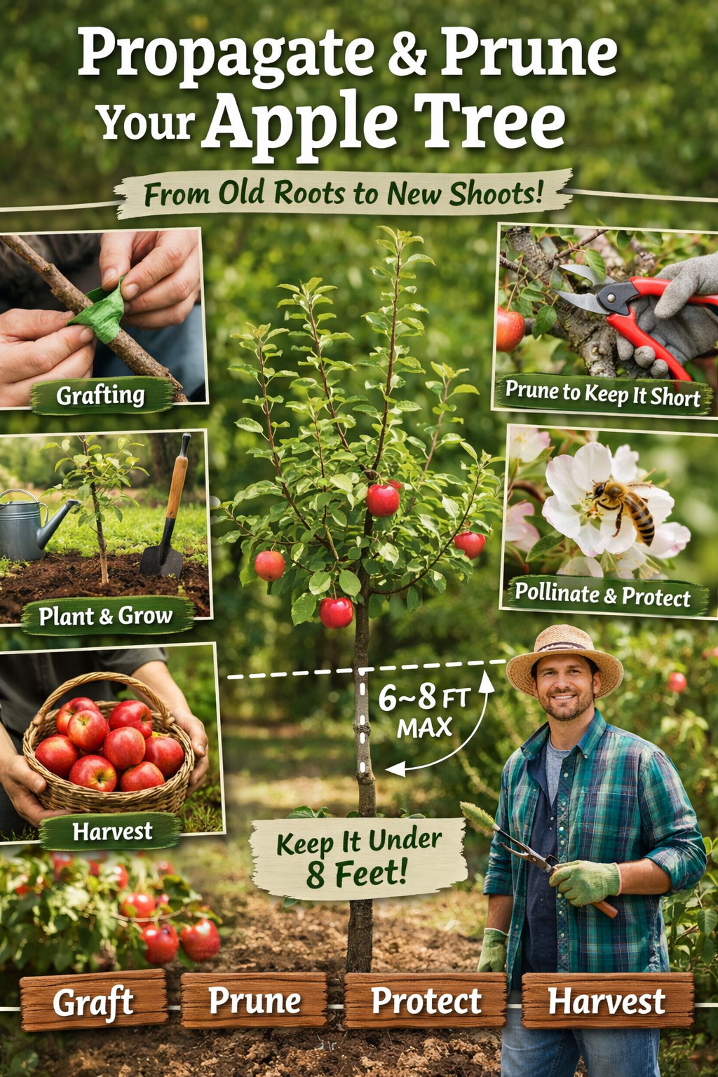 🌳 From Old Roots to New Shoots: How to Propagate and Care for an Apple Tree (Without Letting It Take Over Your Yard)