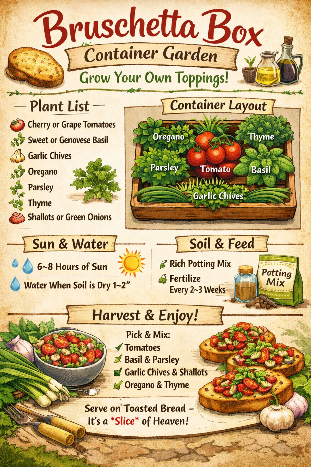 Grow Your Own Bruschetta Box: The Ultimate Container Garden for Fresh Flavor 🍅