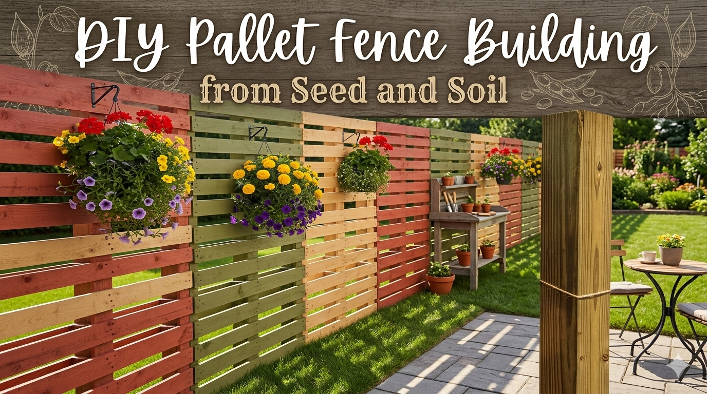 🌿 Picket Up a Pallet: A Pun-Filled Guide to Building a DIY Pallet Fence (and Gate!) 🌿