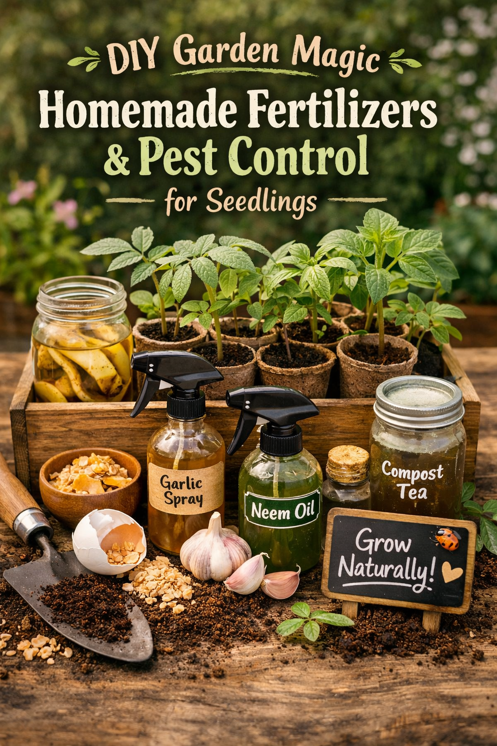 DIY Garden Magic: Homemade Fertilizers & Pest Control for Thriving Seedlings