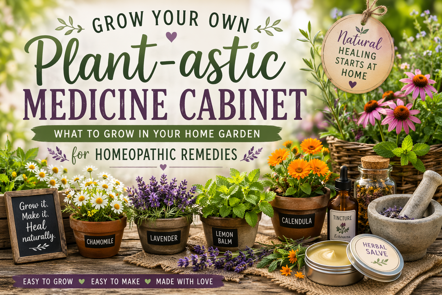🌿 Grow Your Own “Plant-astic” Medicine Cabinet