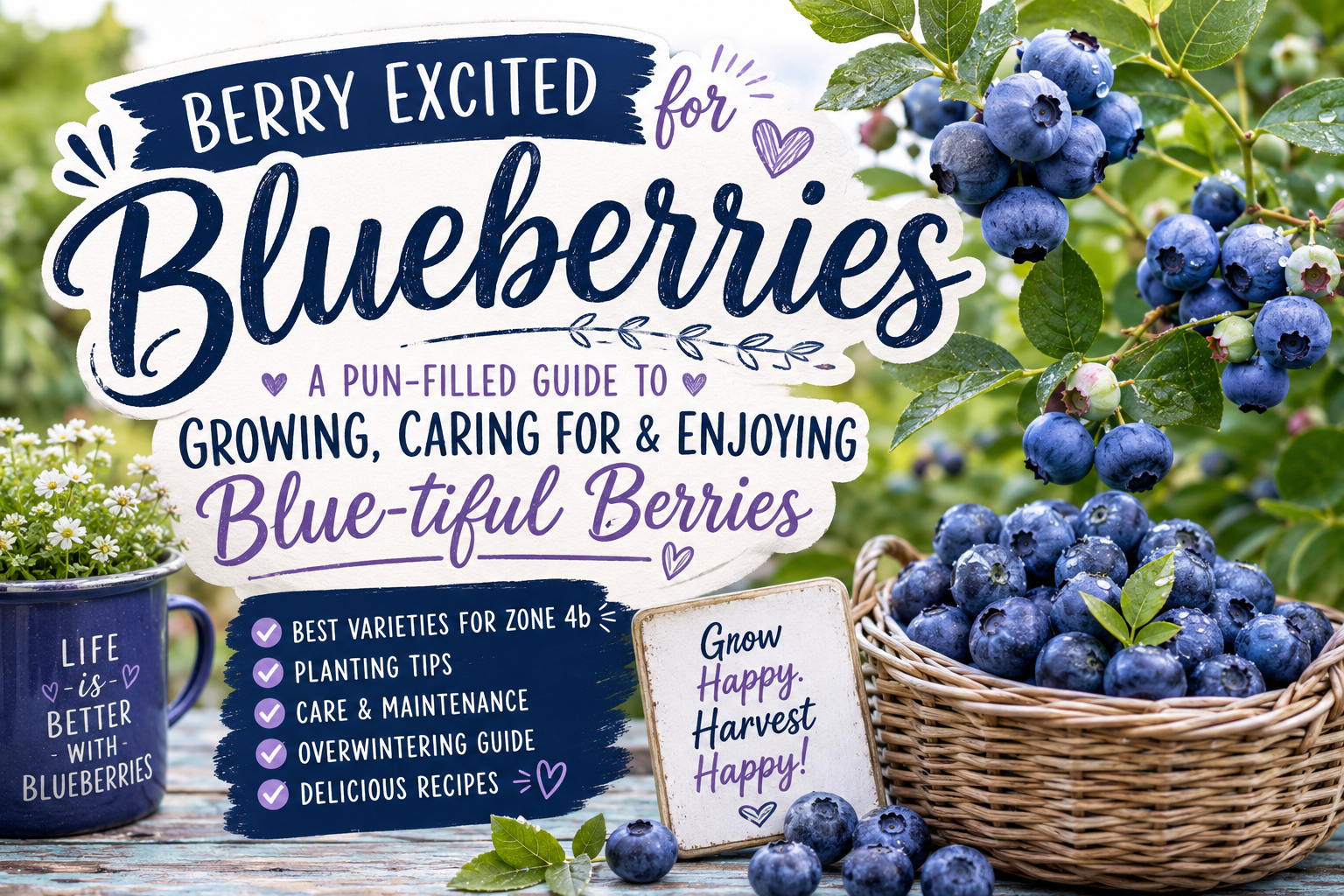 Berry Excited for Blueberries: A Pun-Filled Guide to Growing Blue-tiful Berries in Zone 4b 🫐