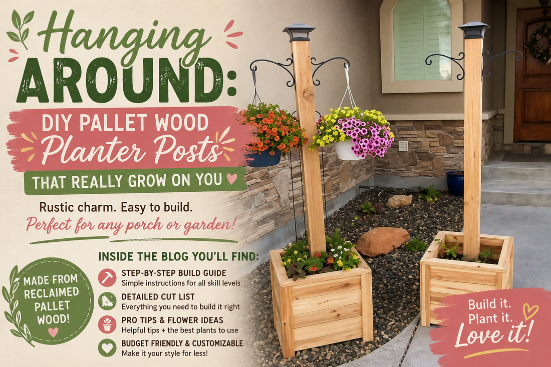 Hanging Around: DIY Pallet Wood Planter Posts That Really Grow on You 🌸