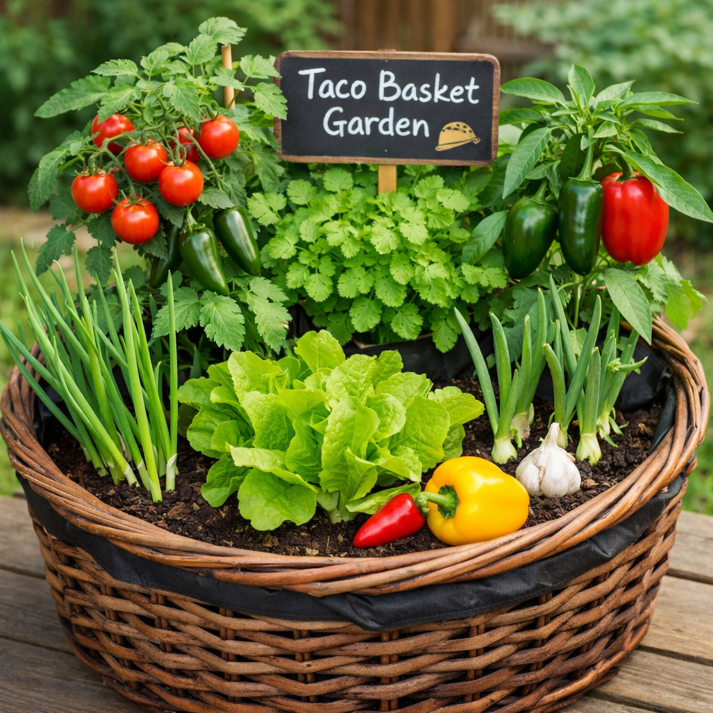 How to Grow a Taco Basket Garden: Easy Container Gardening for Fresh Taco Ingredients
