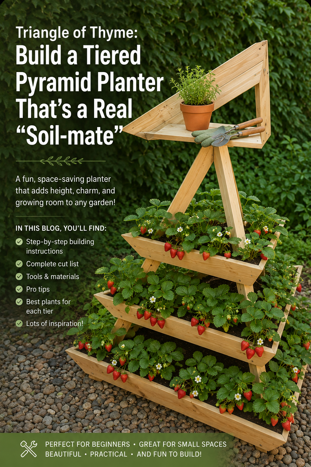 Triangle of Thyme: Build a Tiered Pyramid Planter That’s a Real “Soil-mate”