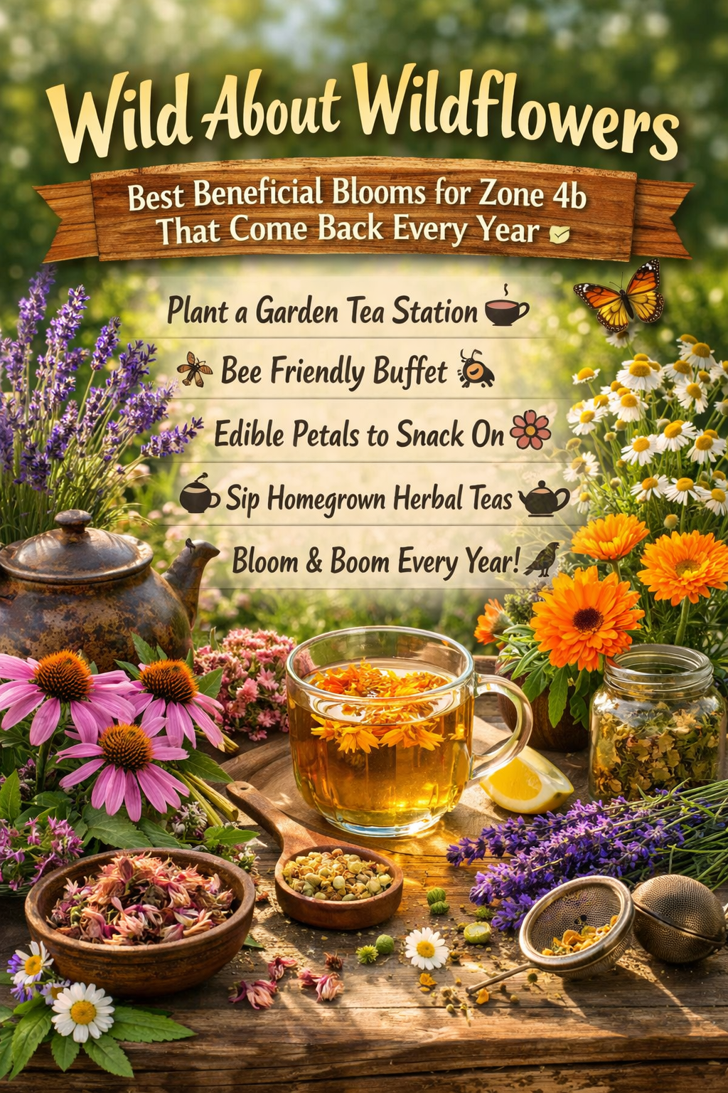 Best Beneficial Wildflowers for Zone 4b That Come Back Every Yea