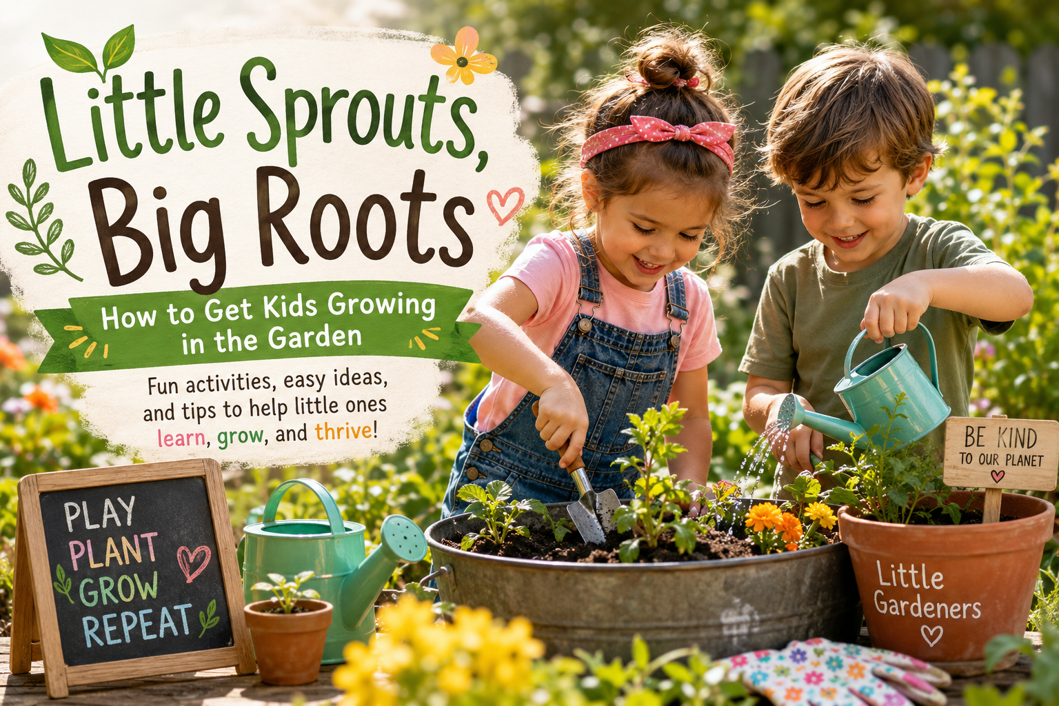 Little Sprouts, Big Roots: How to Get Kids Growing in the Garden 🌱