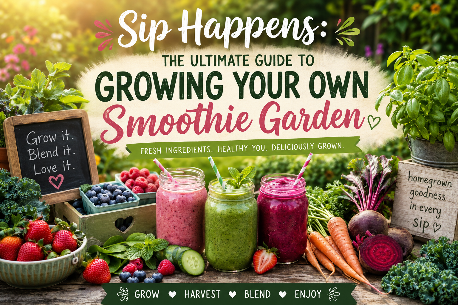 Sip Happens: The Ultimate Guide to Growing Your Own Smoothie Garden