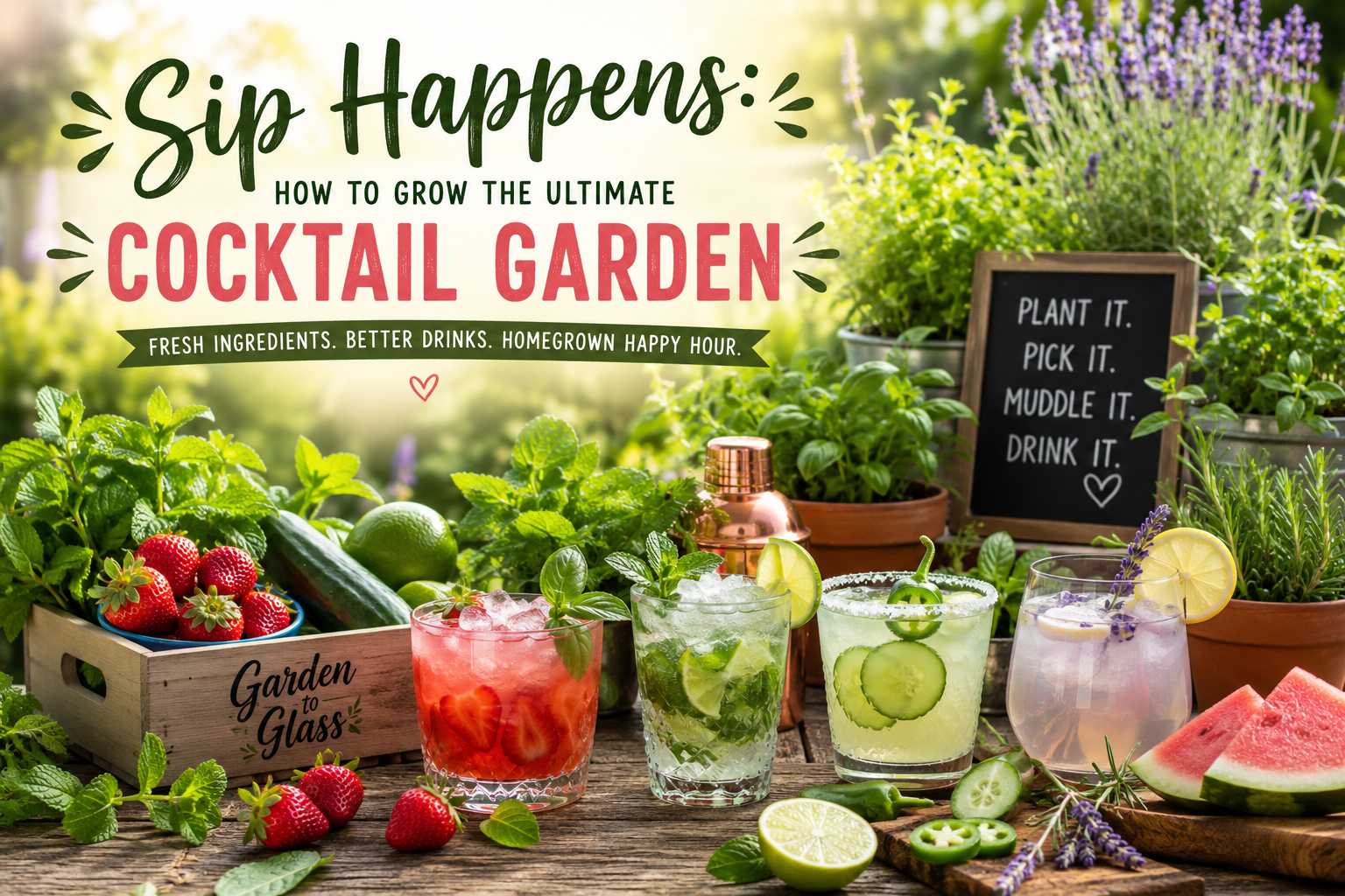 Sip Happens: How to Grow the Ultimate Cocktail Garden 🍹🌿