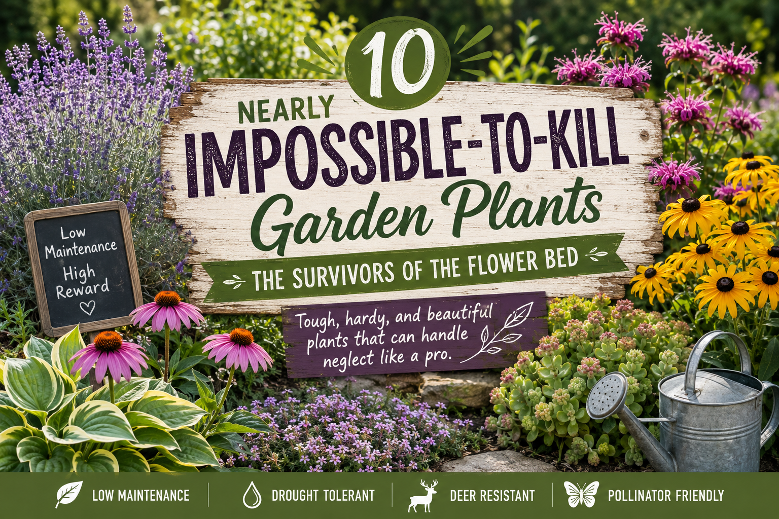 10 Nearly Impossible-to-Kill Garden Plants: The Survivors of the Flower Bed