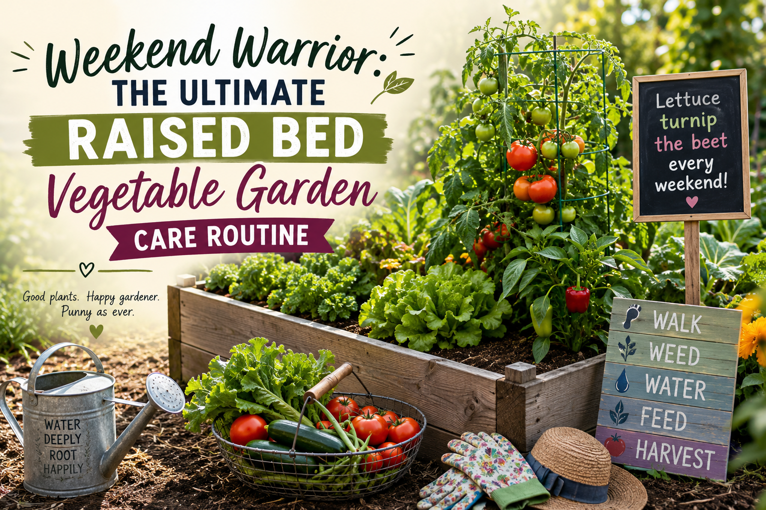 Weekend Warrior: The Ultimate Raised Bed Vegetable Garden Care Routine 🌱