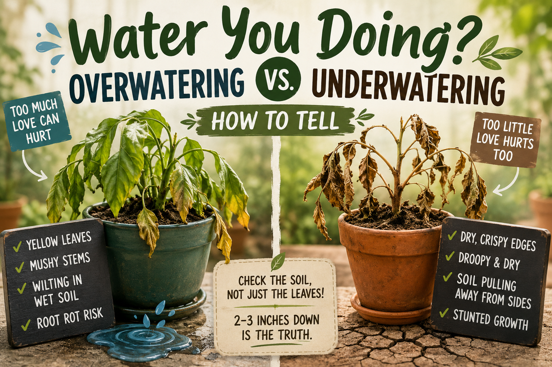 Water You Doing? Overwatering vs. Underwatering: How to Tell Who's the Real Plant Villain