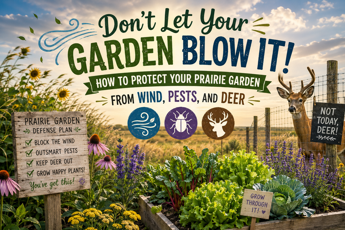 Don't Let Your Garden Blow It! How to Protect Your Prairie Garden from Wind, Pests, and Deer