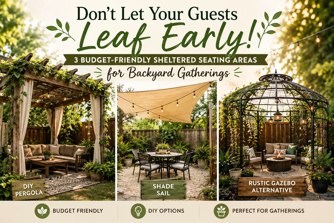 Don't Let Your Guests Leaf Early: 3 Budget-Friendly Sheltered Seating Areas for Backyard Gatherings