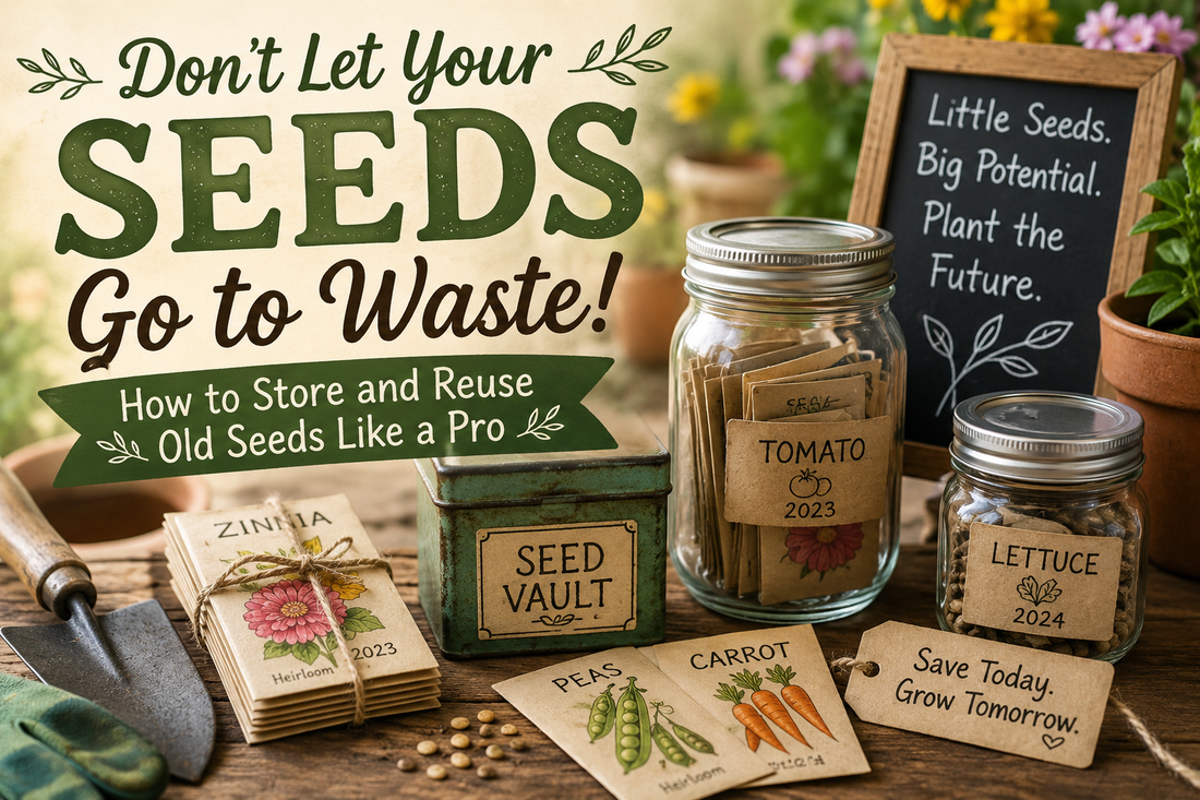 Don't Let Your Seeds Go to Waste: How to Store and Reuse Old Seeds Like a Pro