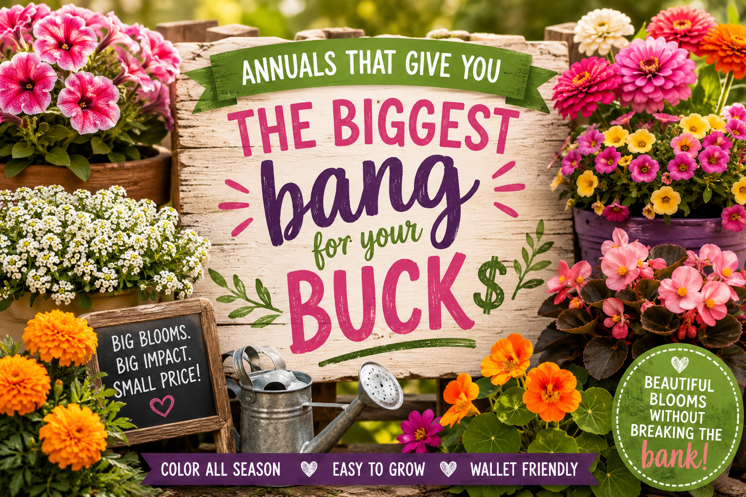 💐 Annuals That Give You the Biggest Bloom for Your Buck