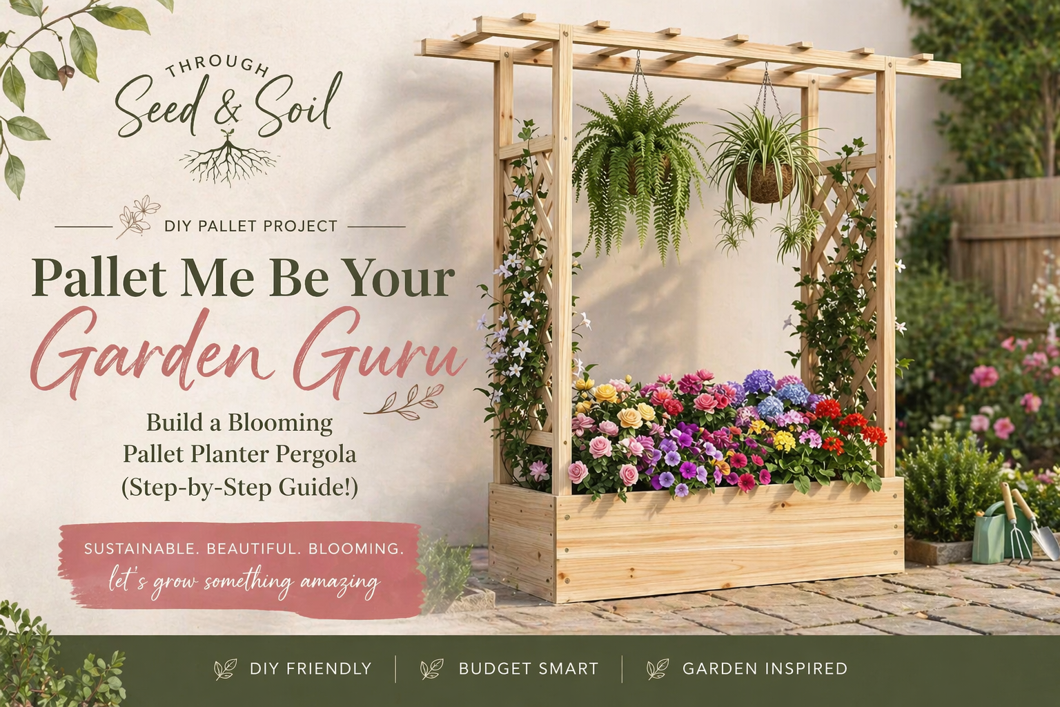 🌸 A Pun-Filled Guide to Building a Blooming Beautiful Pallet Planter Pergola 🌿
