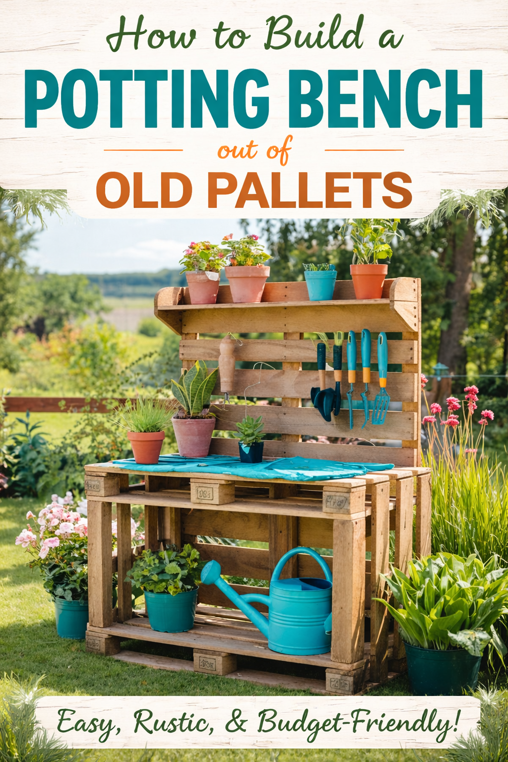 DIY: Potting Bench Out of Old Pallets