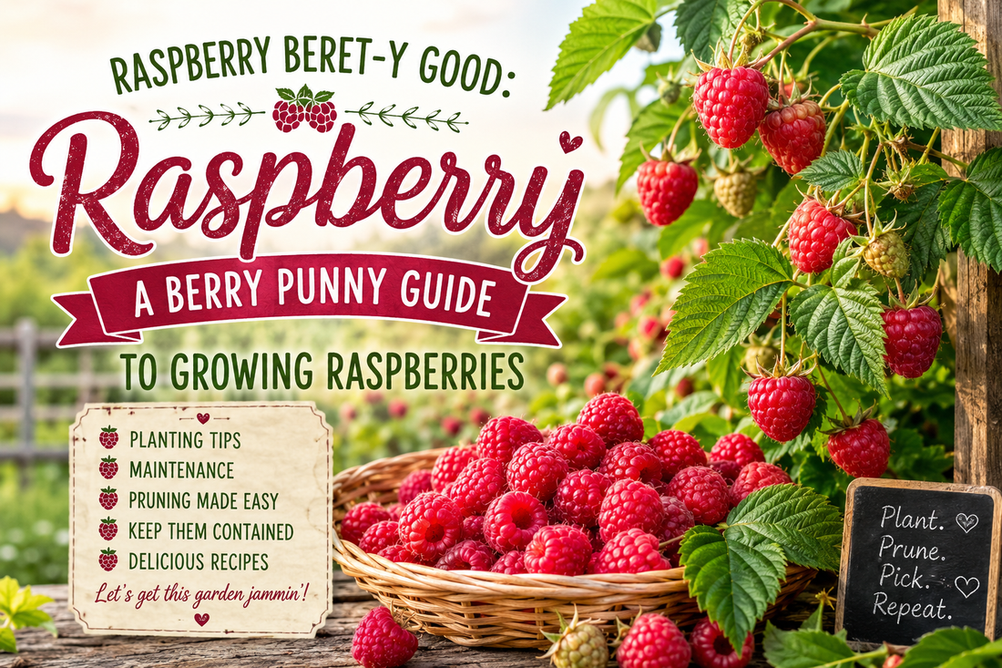 Raspberry Beret-y Good: A Berry Punny Guide to Growing Raspberries
