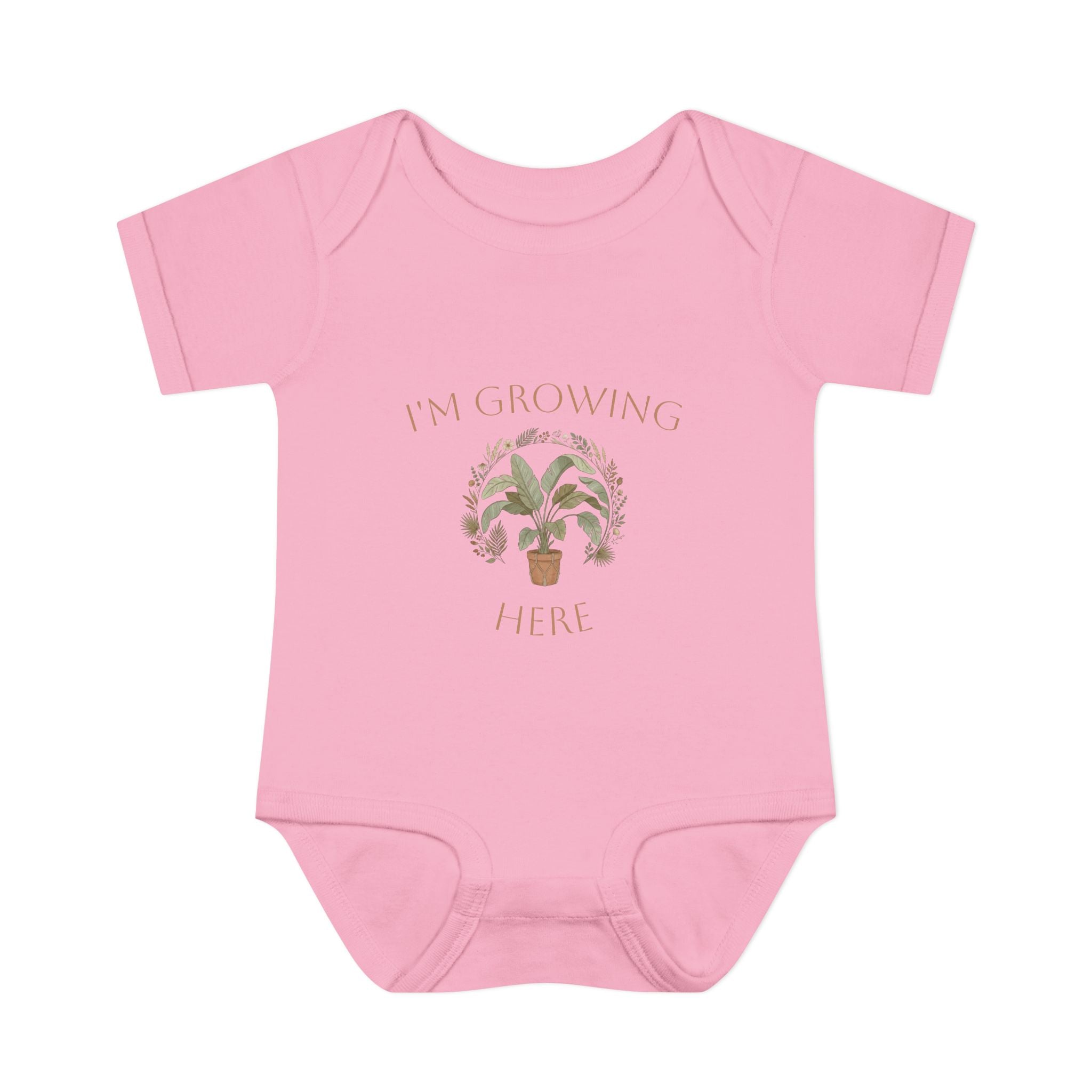 I'm Growing Here Baby Bodysuit — Plant-Themed Infant Onesie