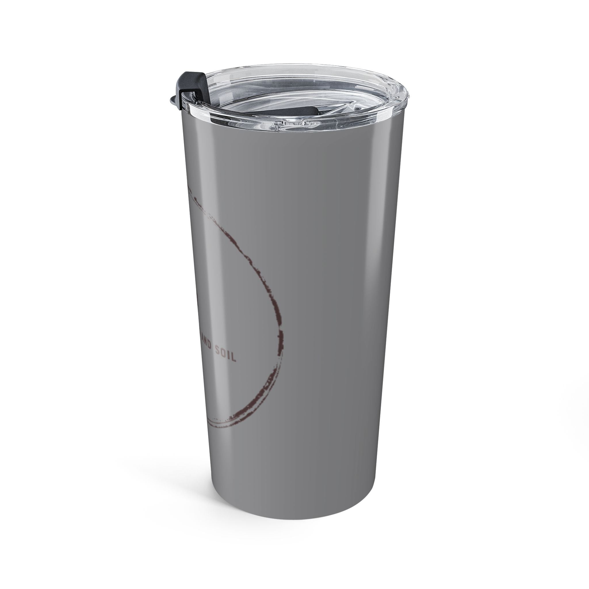 20oz Stainless Tumbler – 'Through Seed and Soil' Minimal Farmhouse Travel Mug