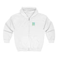 Minimalist 'Pressed Seed and Soil' Zip Hoodie — Eco Botanical Graphic