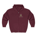 Stay Grounded Zip Hoodie — Earthy Nature Graphic Full-Zip Sweatshirt