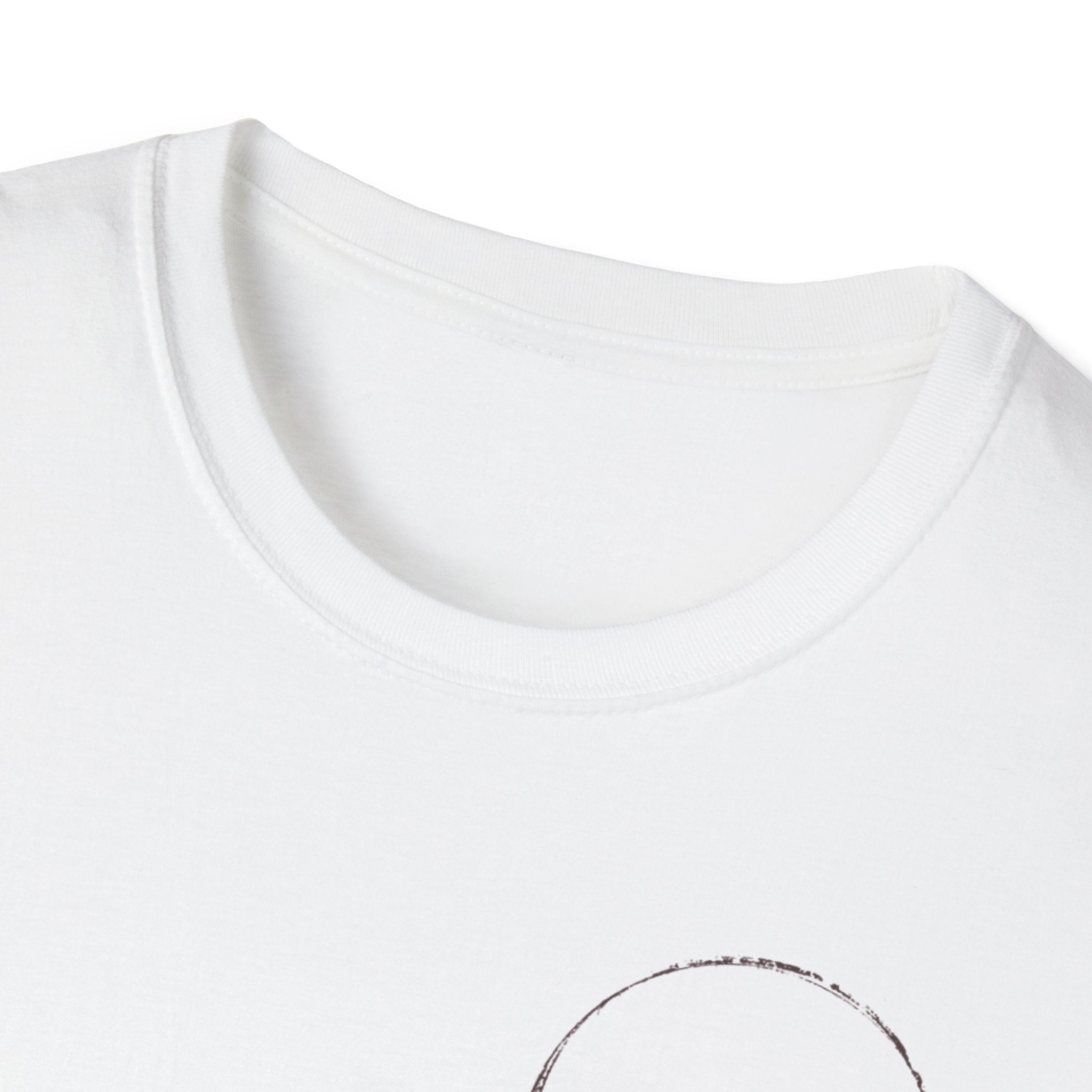 T-Shirt — "Through Seed and Soil" Minimal Circular Logo Tee with QR Back