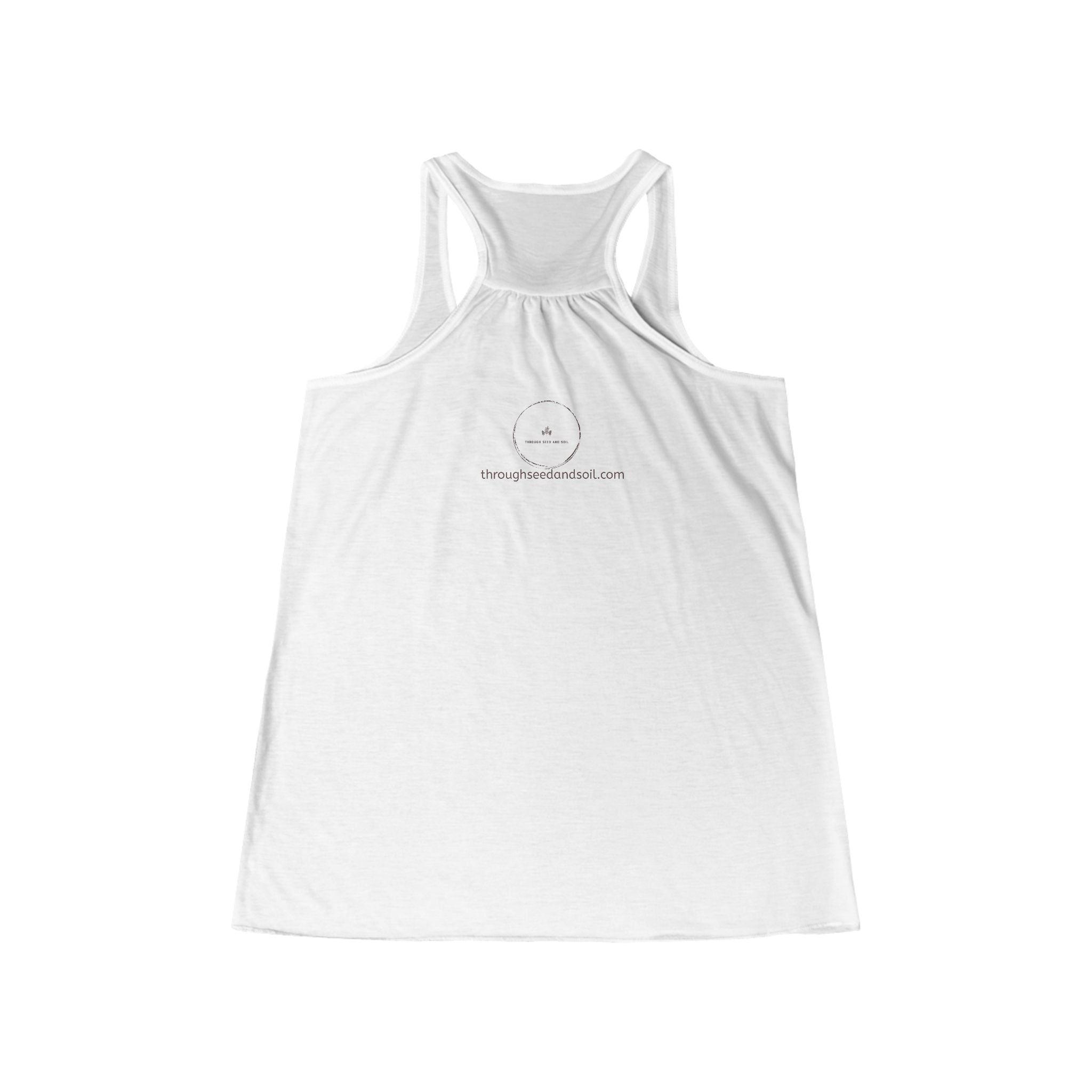 Plant Mom Racerback Tank – "Just One More" Potted Houseplant Graphic