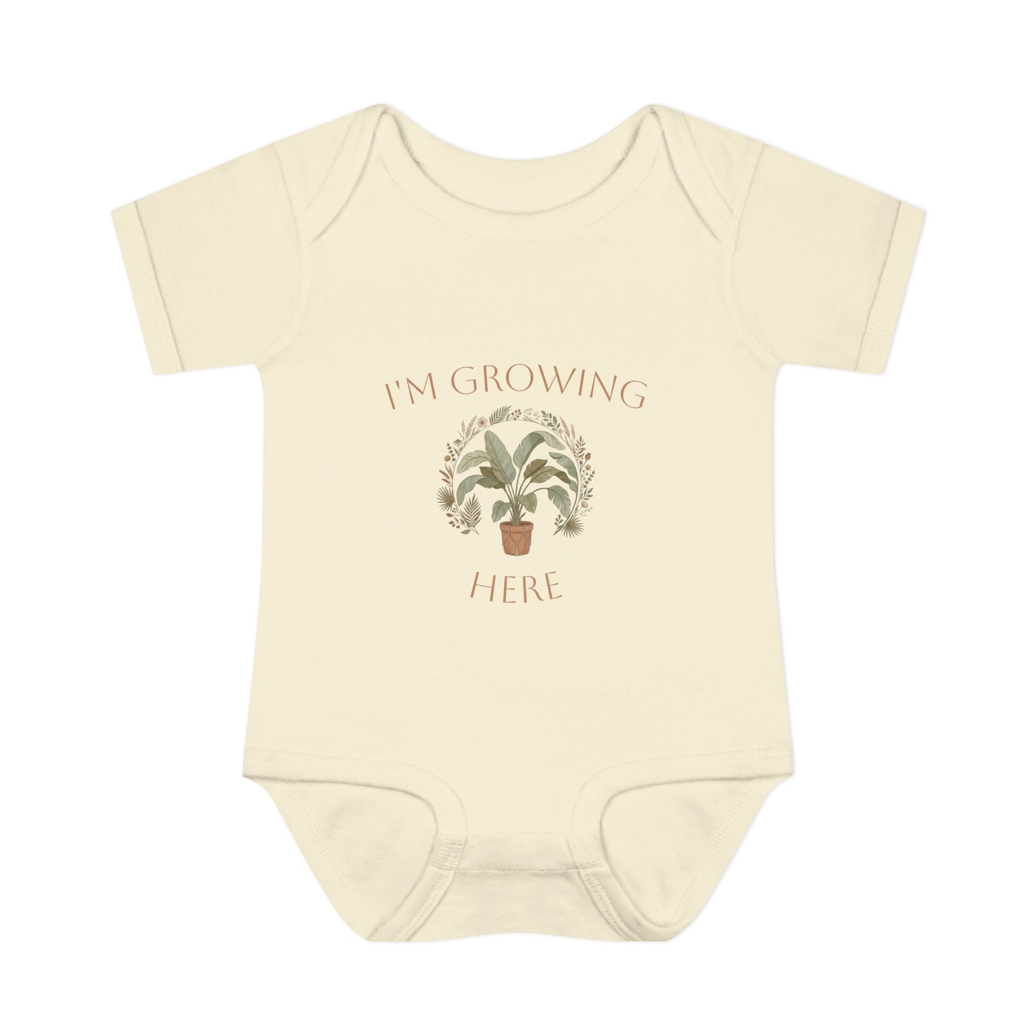 I'm Growing Here Baby Bodysuit — Plant-Themed Infant Onesie