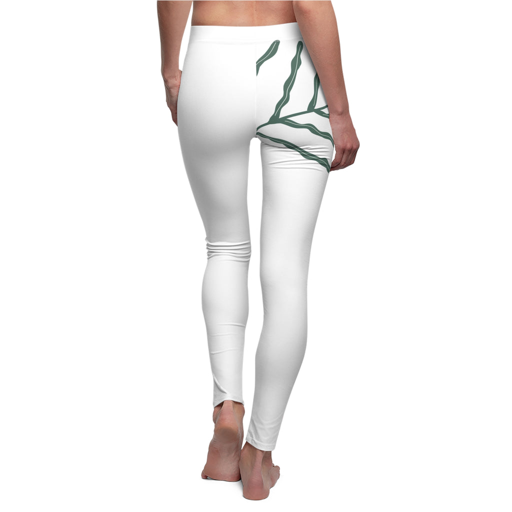 Seed and Soil Floral Leggings — "Through Seed and Soil" Garden Quote Leggings