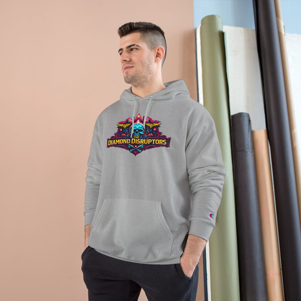 Champion Hoodie — Diamond Disruptors Graphic Hoodie with Custom Back Name & Number