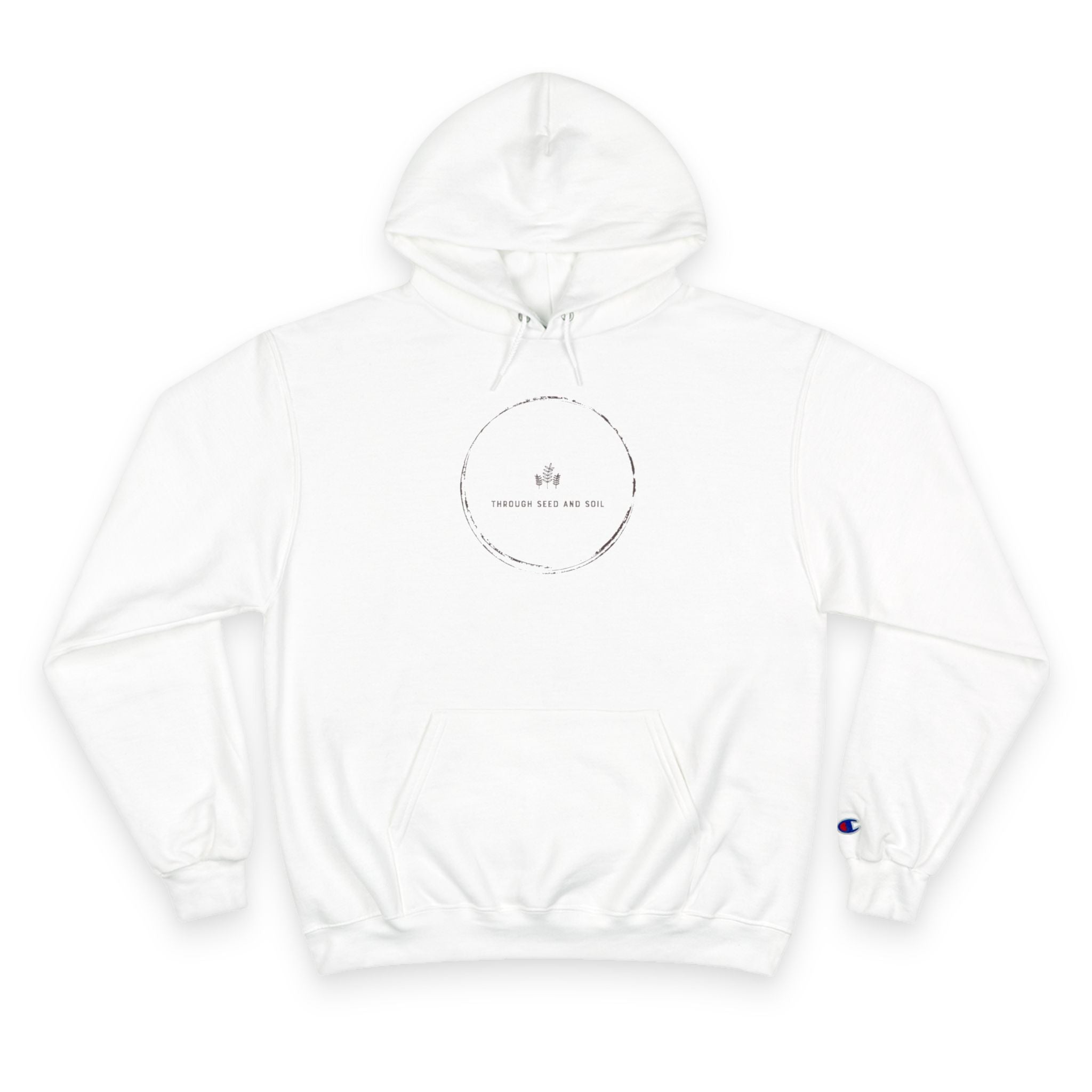 Champion Hoodie — Minimal Circle Logo Pullover