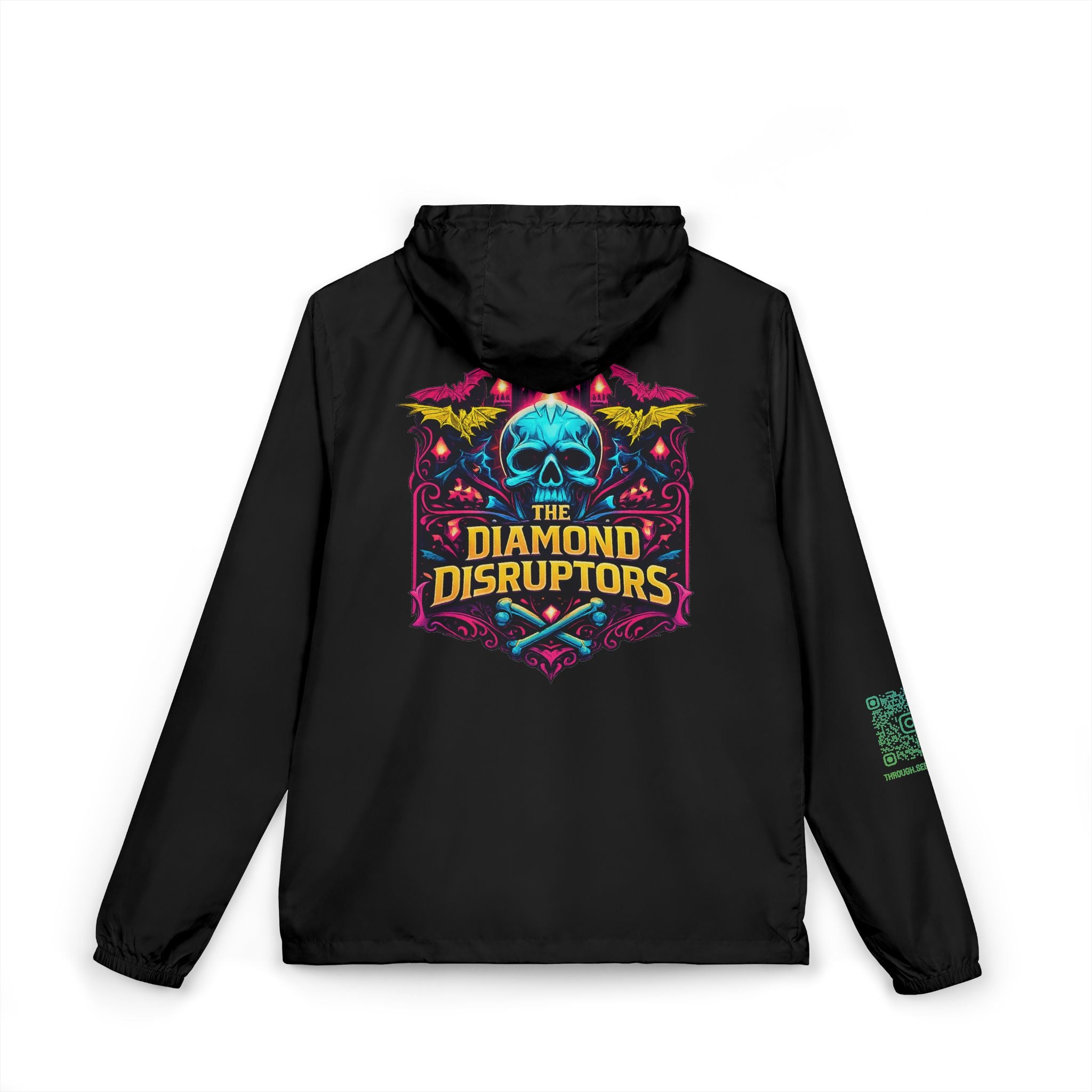 Windbreaker Jacket — The Diamond Disruptors Skull Logo