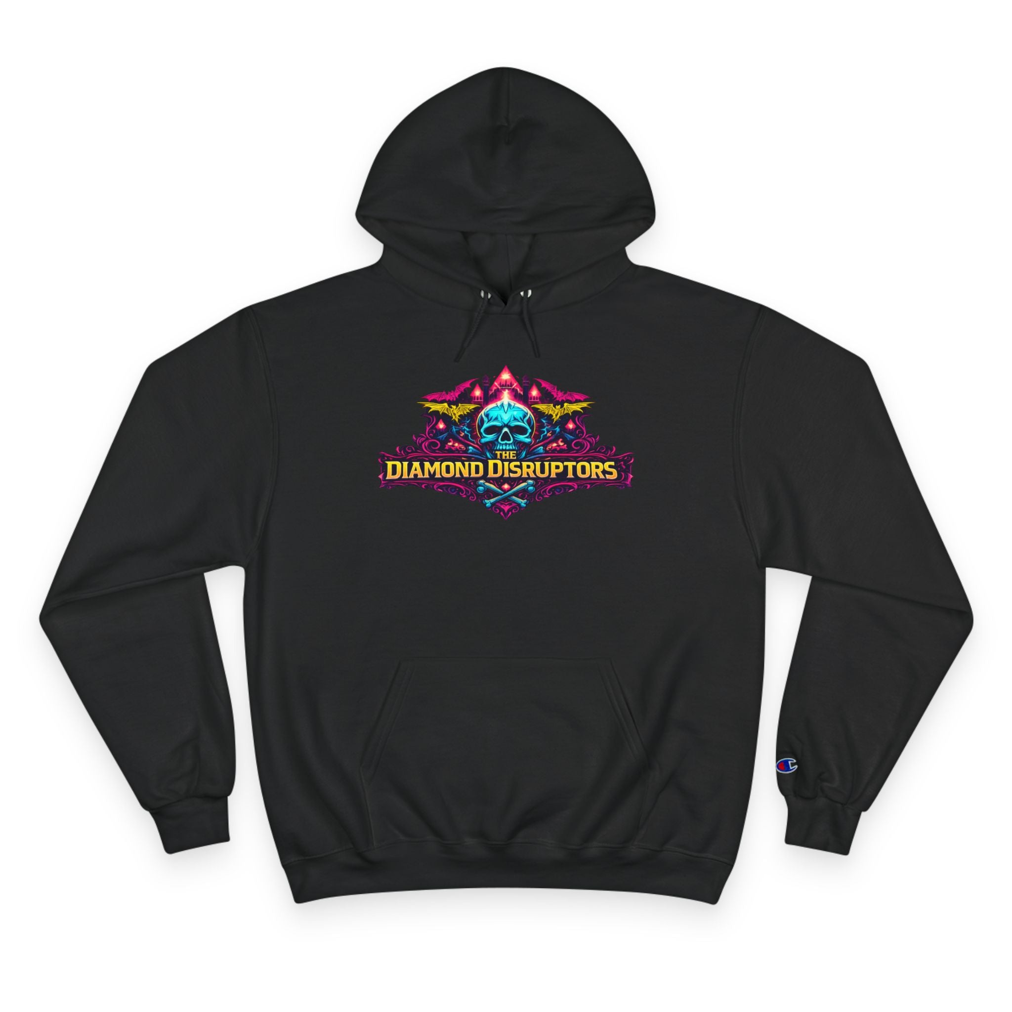 Champion Hoodie — Diamond Disruptors Graphic Hoodie with Custom Back Name & Number