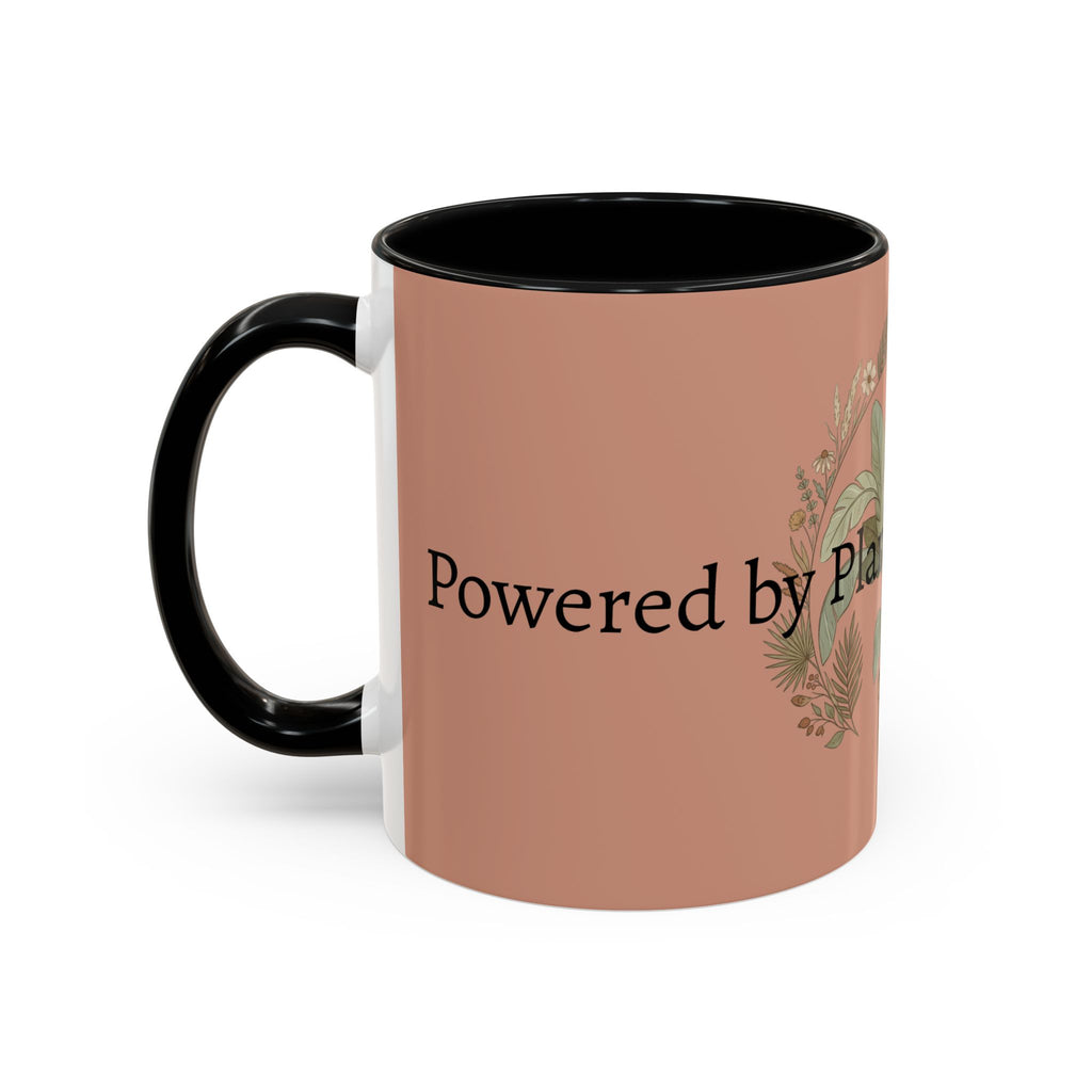 Plant Mom Energy Accent Coffee Mug — Floral Potted Plant Design (11/15 oz)