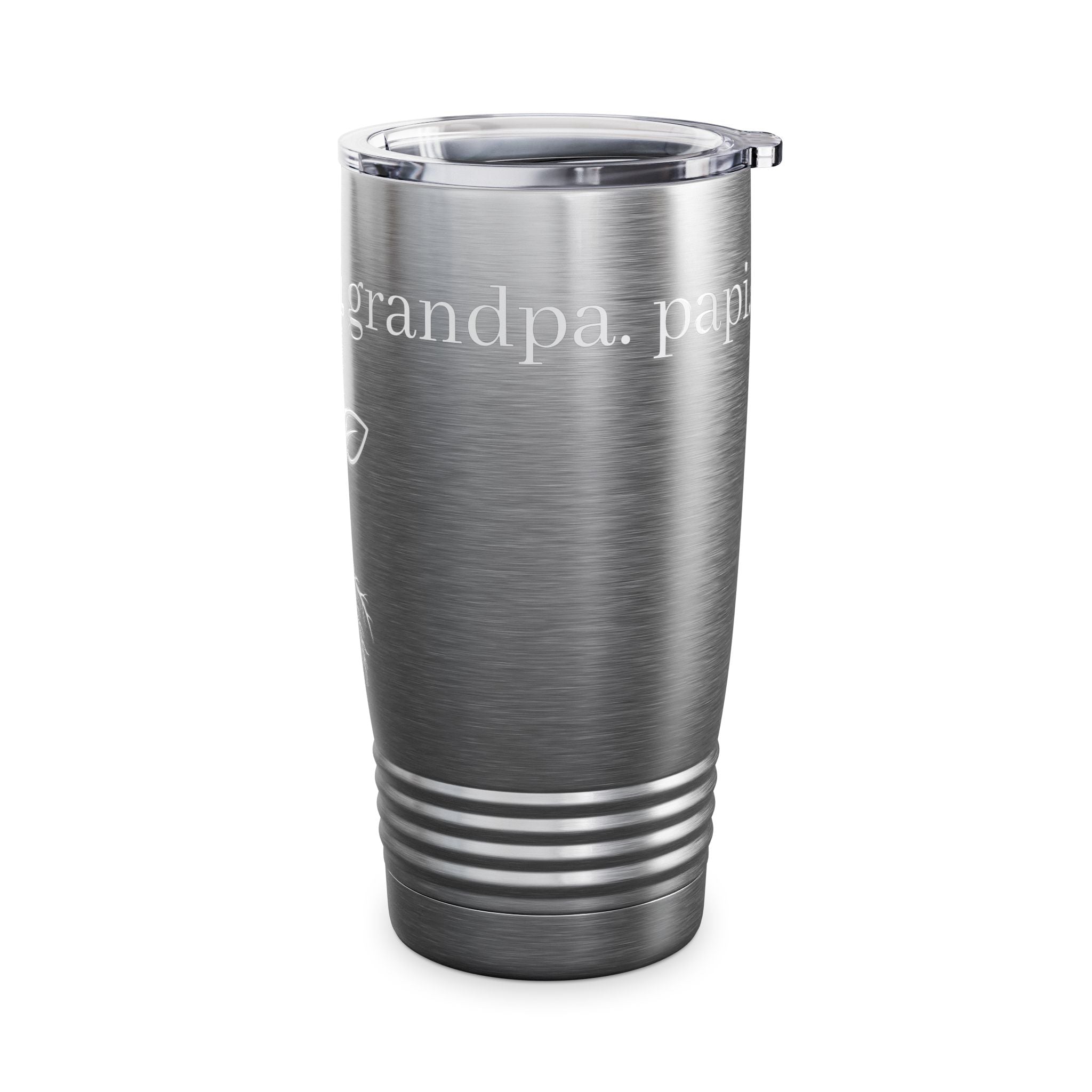 20oz Stainless Tumbler – Family Roots Engraved (Grandpa, Papa, Father)