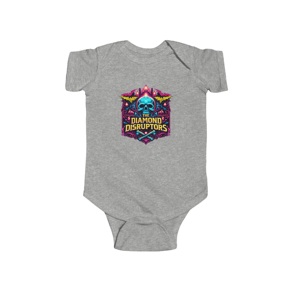 Infant Bodysuit — 'Diamond Disruptors' Skull Logo Baby One-Piece (Custom Name & Number)