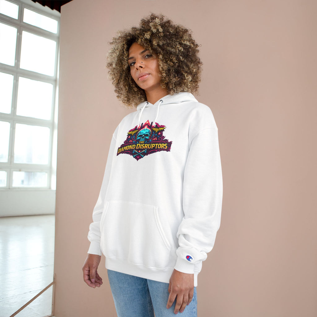 Champion Hoodie — Diamond Disruptors Graphic Hoodie with Custom Back Name & Number