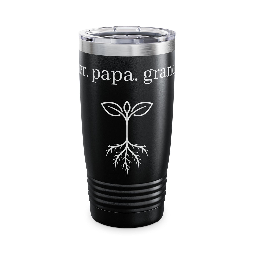 20oz Stainless Tumbler – Family Roots Engraved (Grandpa, Papa, Father)