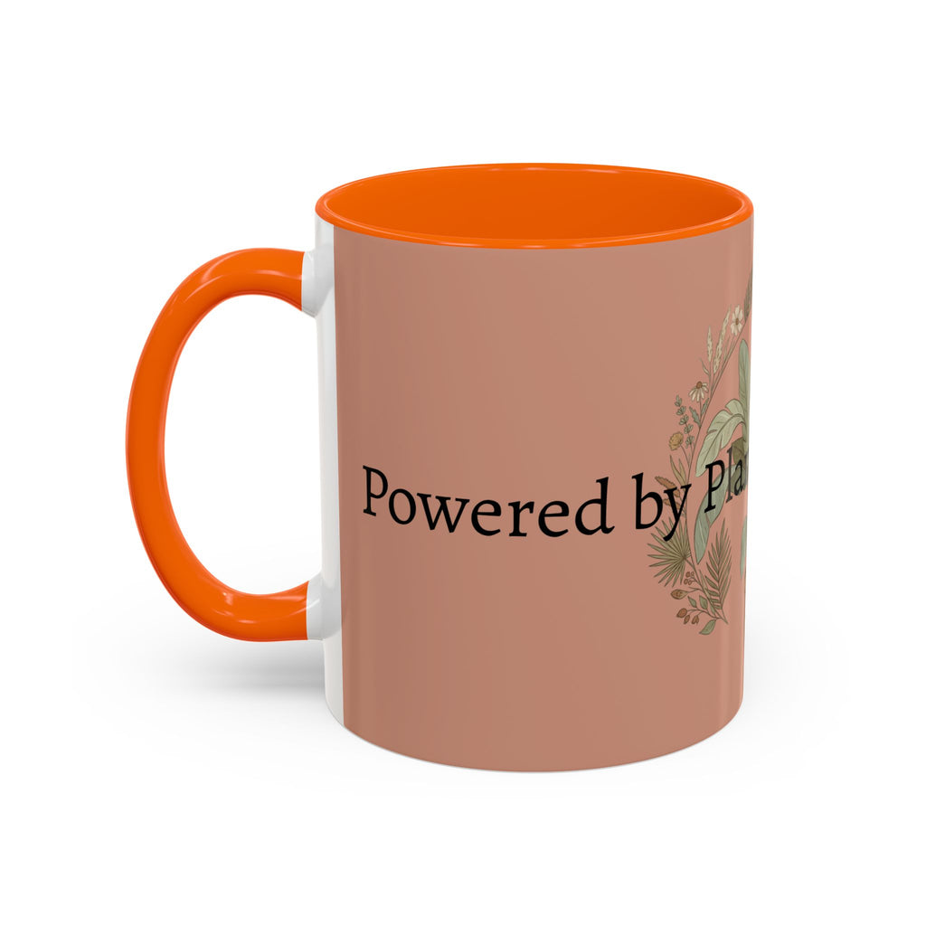 Plant Mom Energy Accent Coffee Mug — Floral Potted Plant Design (11/15 oz)