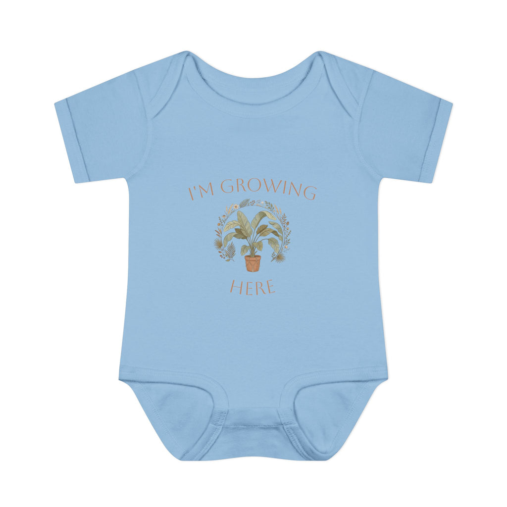 I'm Growing Here Baby Bodysuit — Plant-Themed Infant Onesie