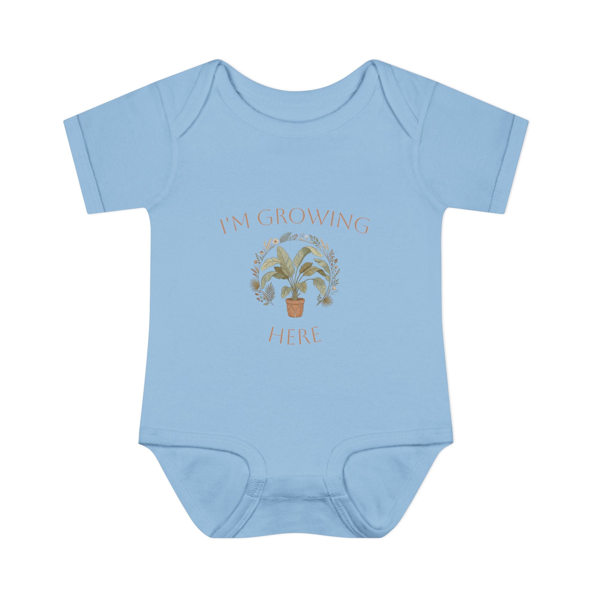 I'm Growing Here Baby Bodysuit — Plant-Themed Infant Onesie
