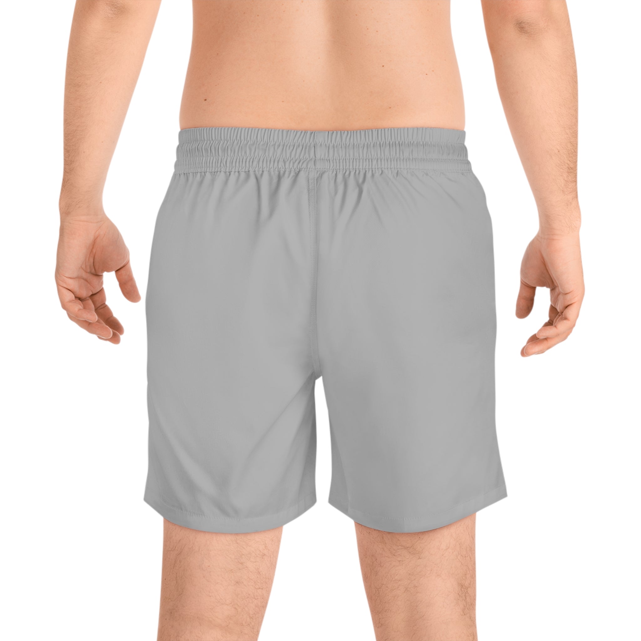 Skull Crest Swim Shorts — 'The Diamond Disruptors' Graphic Mid-Length Trunks