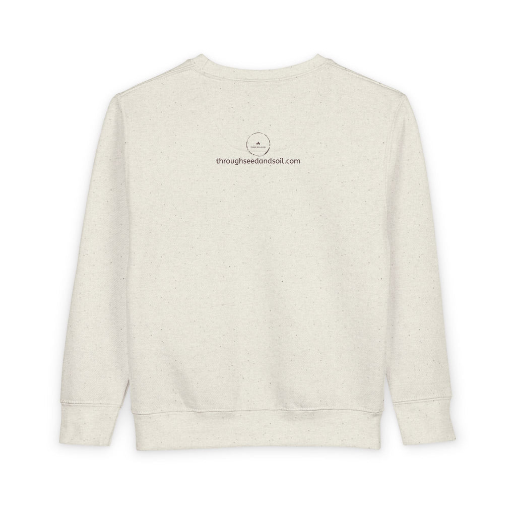 Seedling in Training Toddler Sweatshirt — Cute Plant Sprout Kids Pullover