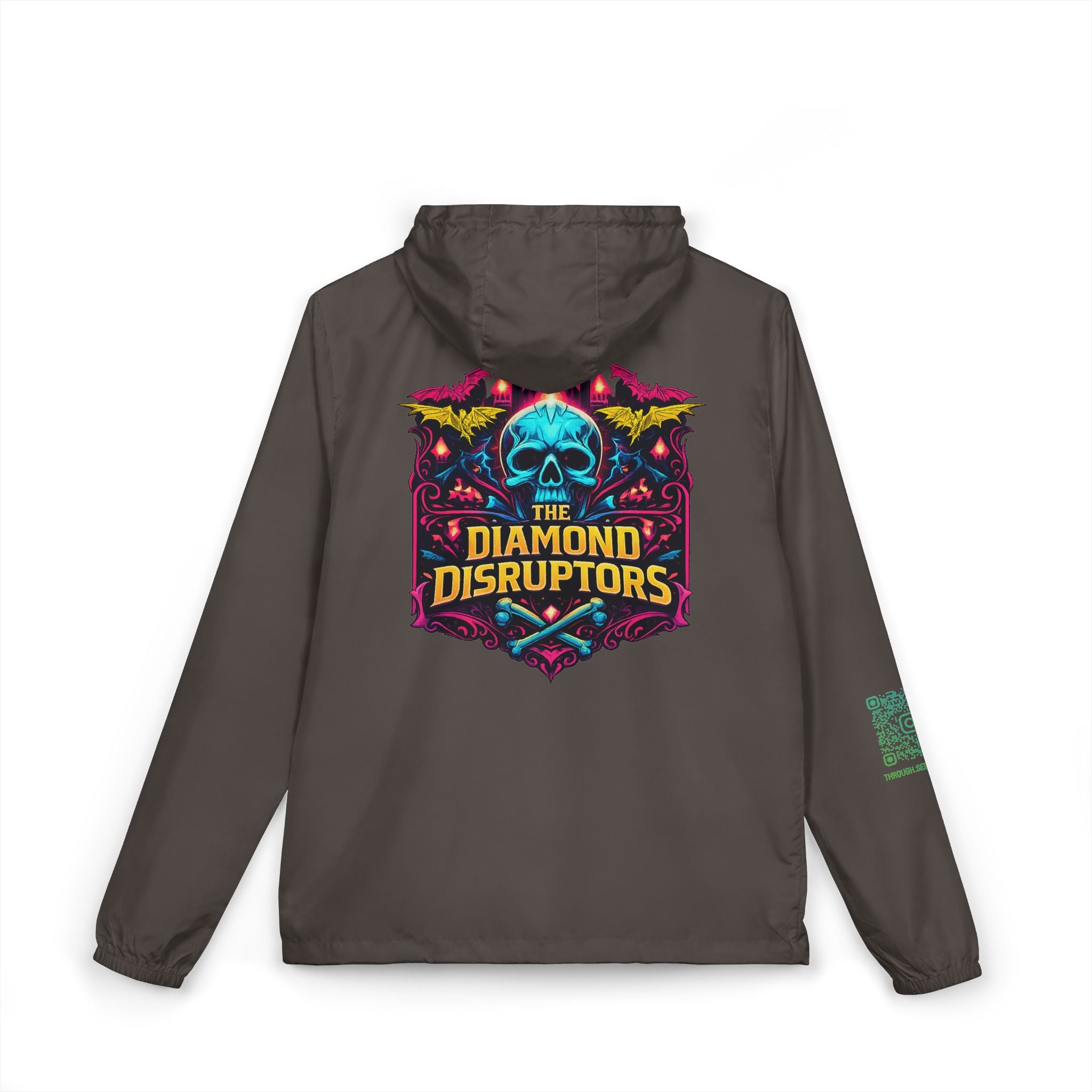 Windbreaker Jacket — The Diamond Disruptors Skull Logo