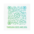 QR Code Car Magnet — 'THROUGH.SEED.AND.SOIL' Instagram Link Magnet for Cars