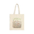 Locally Grown Floral Tote Bag – Cotton Canvas Market Bag