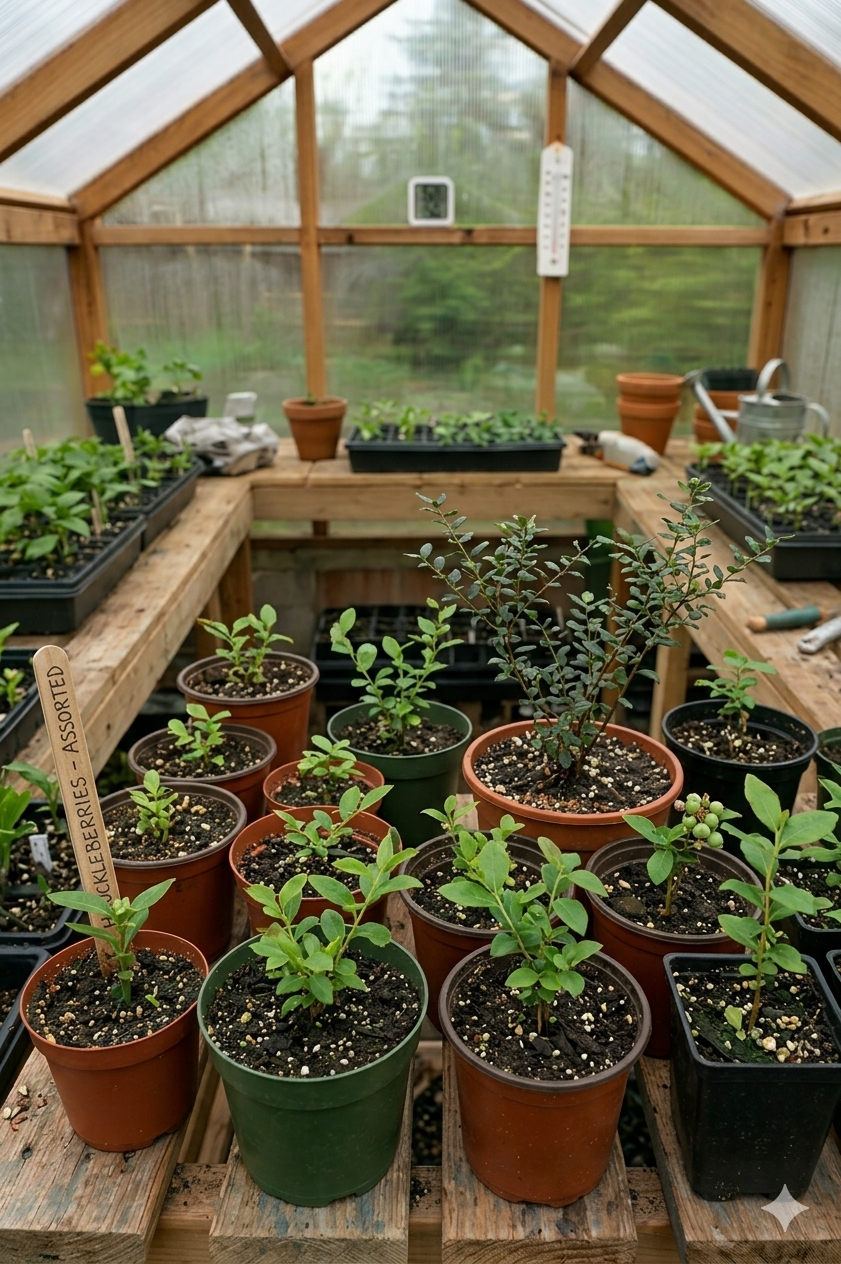 Premium Mountain Huckleberry Seedlings