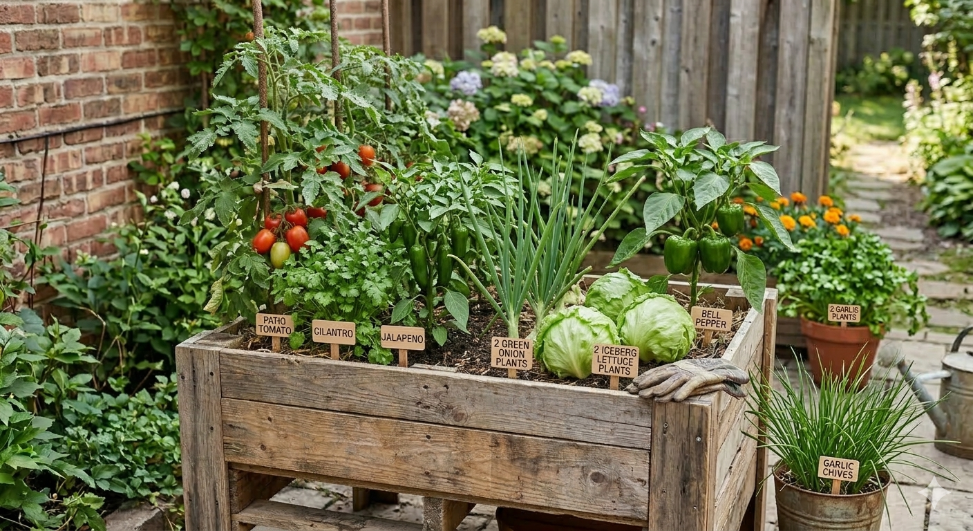 Taco Basket Garden in Recycled Pallet Planter - Preorder Now!